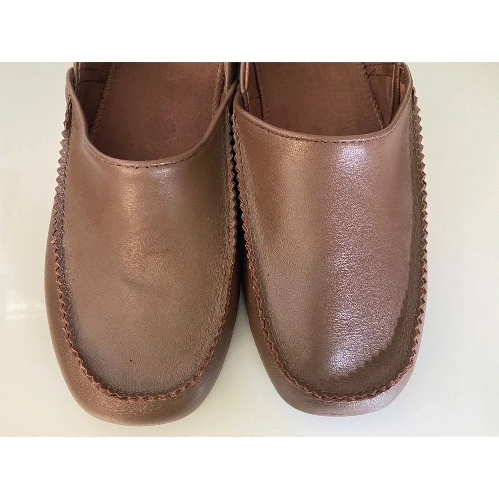 Hitchcock Brown Moosehide Slipper Style #: 4942BR Size‎ 9 Made in Canada NWOB